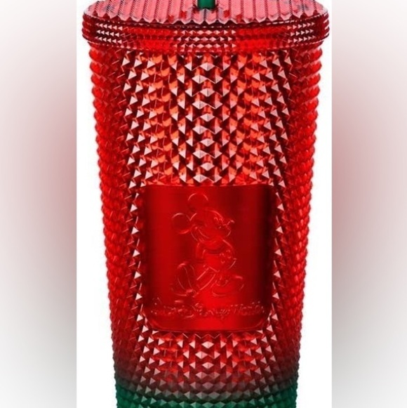 Walt Disney World Starbucks Red & Green Tumbler - Picture 4 of 7